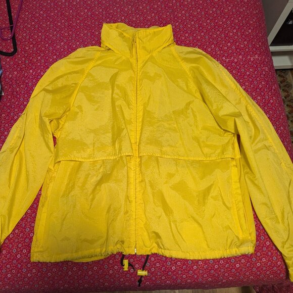 Vintage Eddie Bauer Rain Jacket Gorpcore Hood Zipper Unisex Preppy Classic Vent - Picture 5 of 9